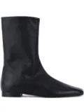 TOTEME zip leather boots - Black