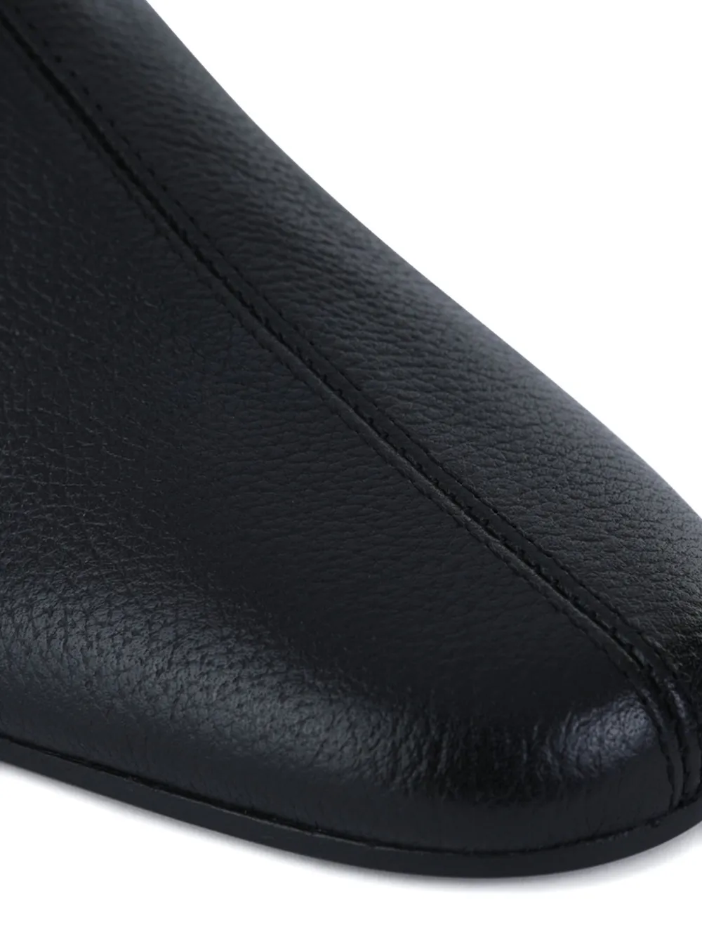 TOTEME Leren laarzen met rits Zwart