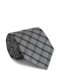 Zegna patterned silk tie - Grey
