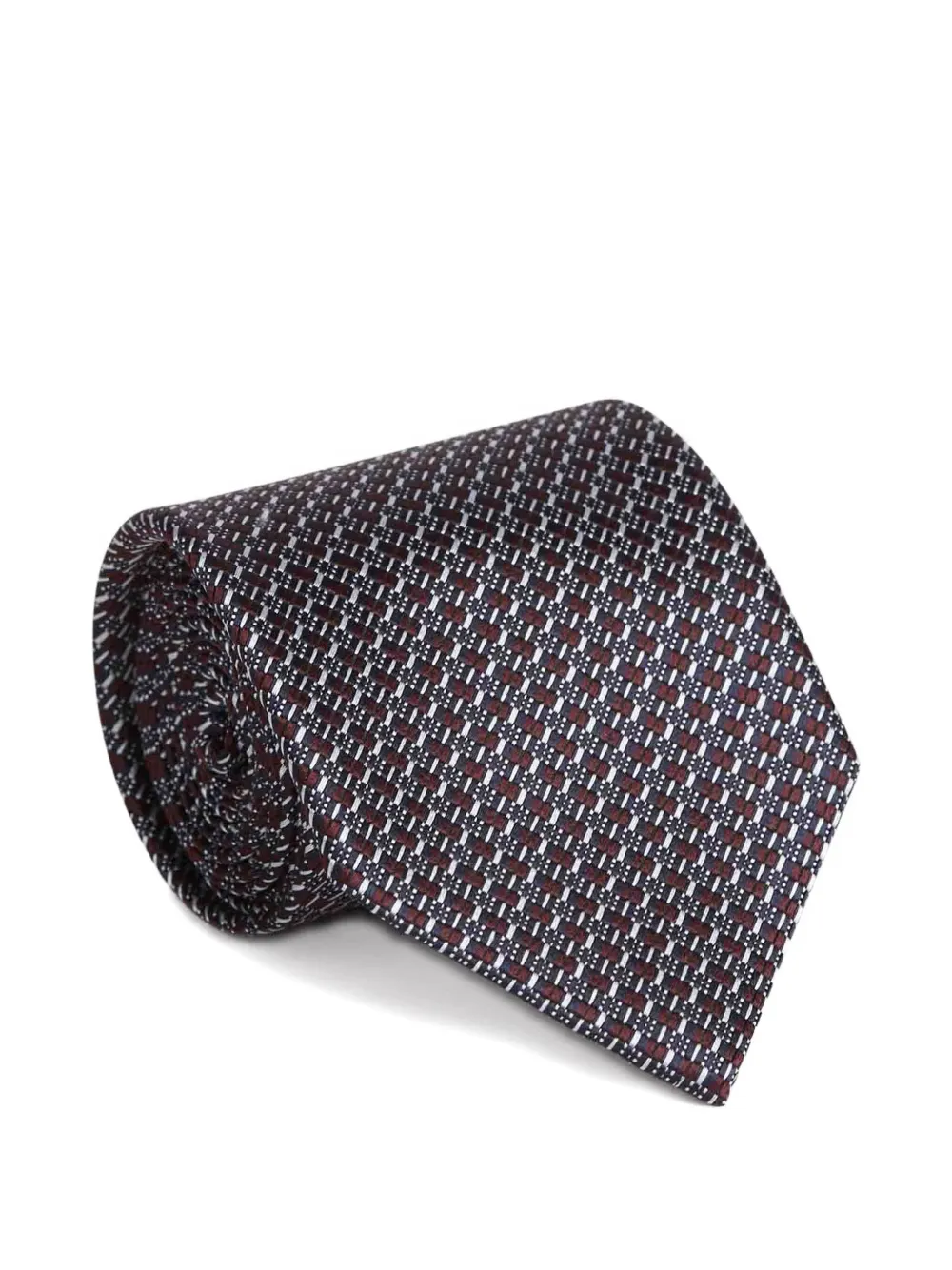 Zegna pointed silk tie - Rood