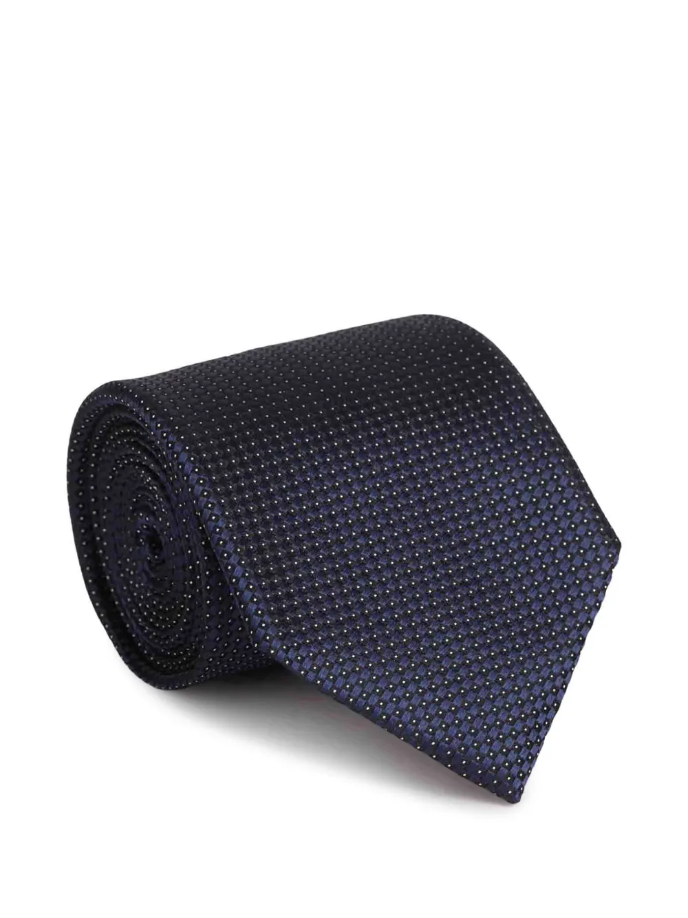 Zegna geometric-pattern silk tie | Blue | Image 1