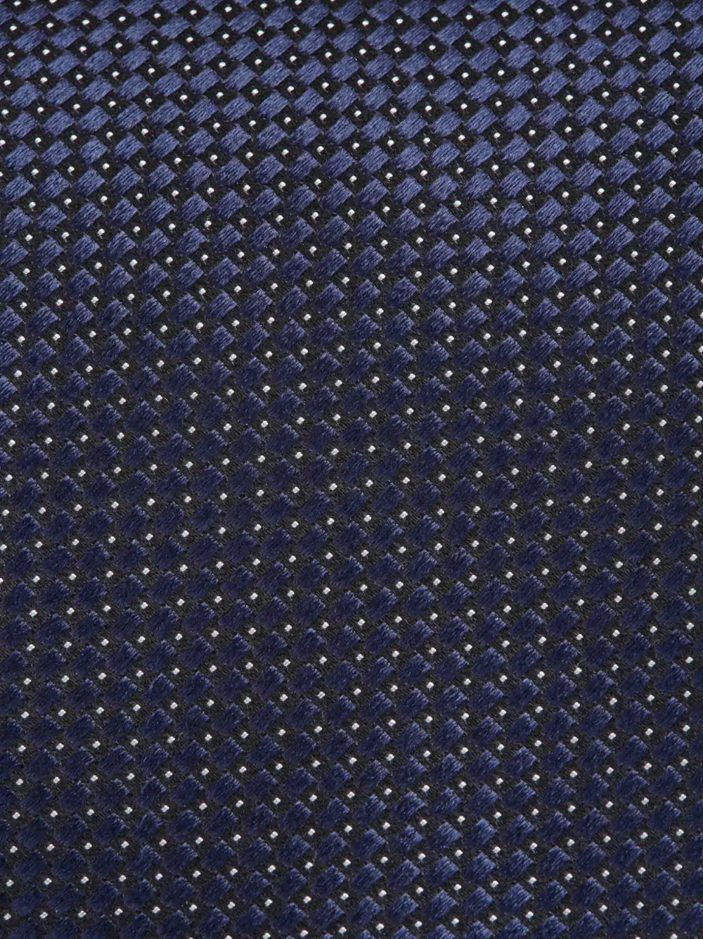 Zegna Zijden stropdas met geometrisch patroon Blauw