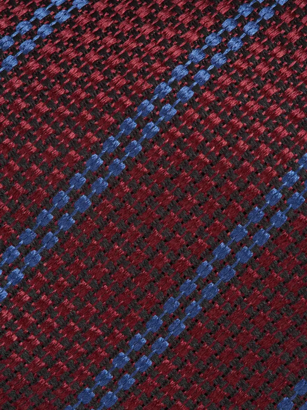 Zegna Patterned Silk Tie In Red
