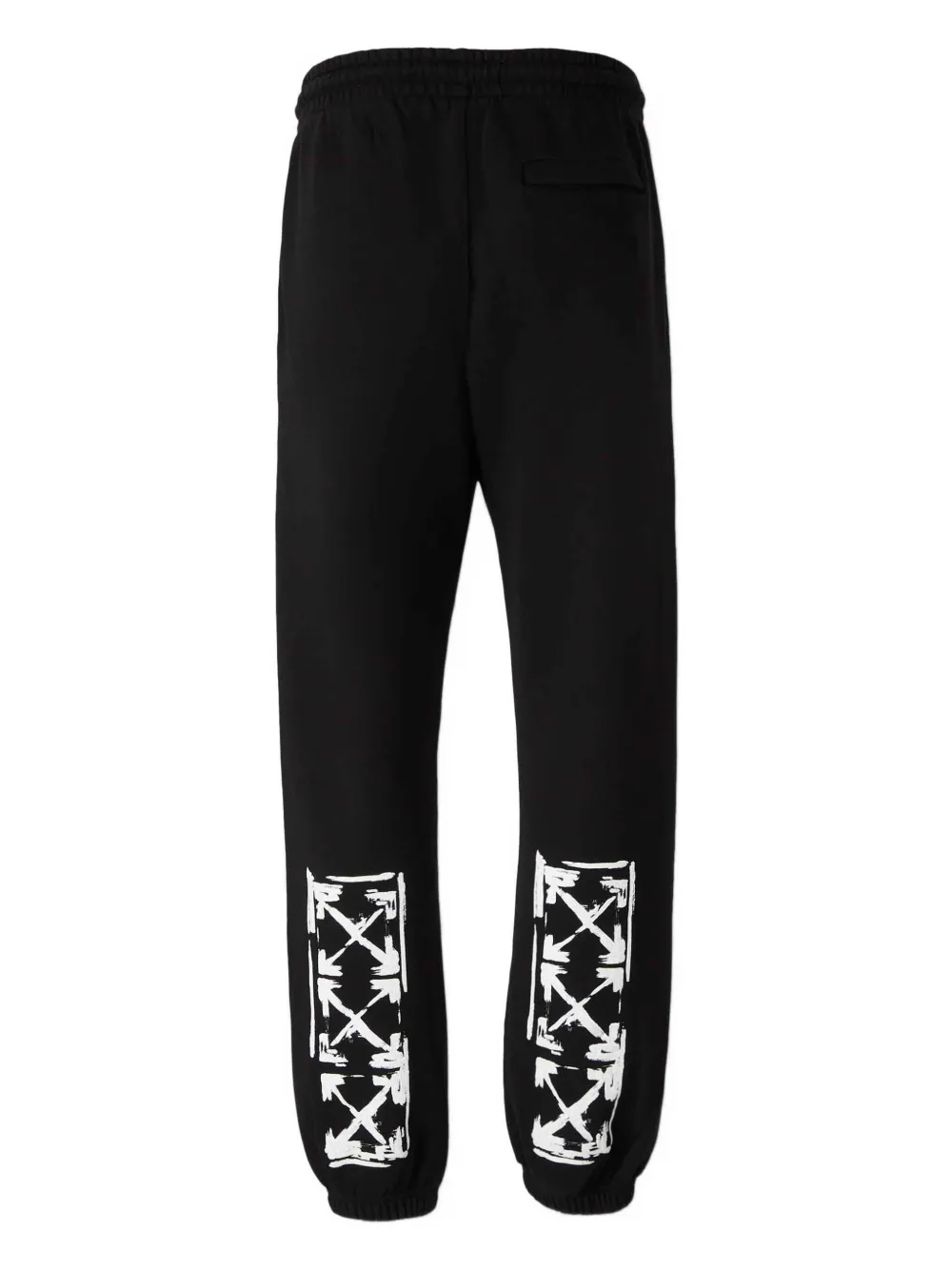 Off-White logo-print track pants - Zwart