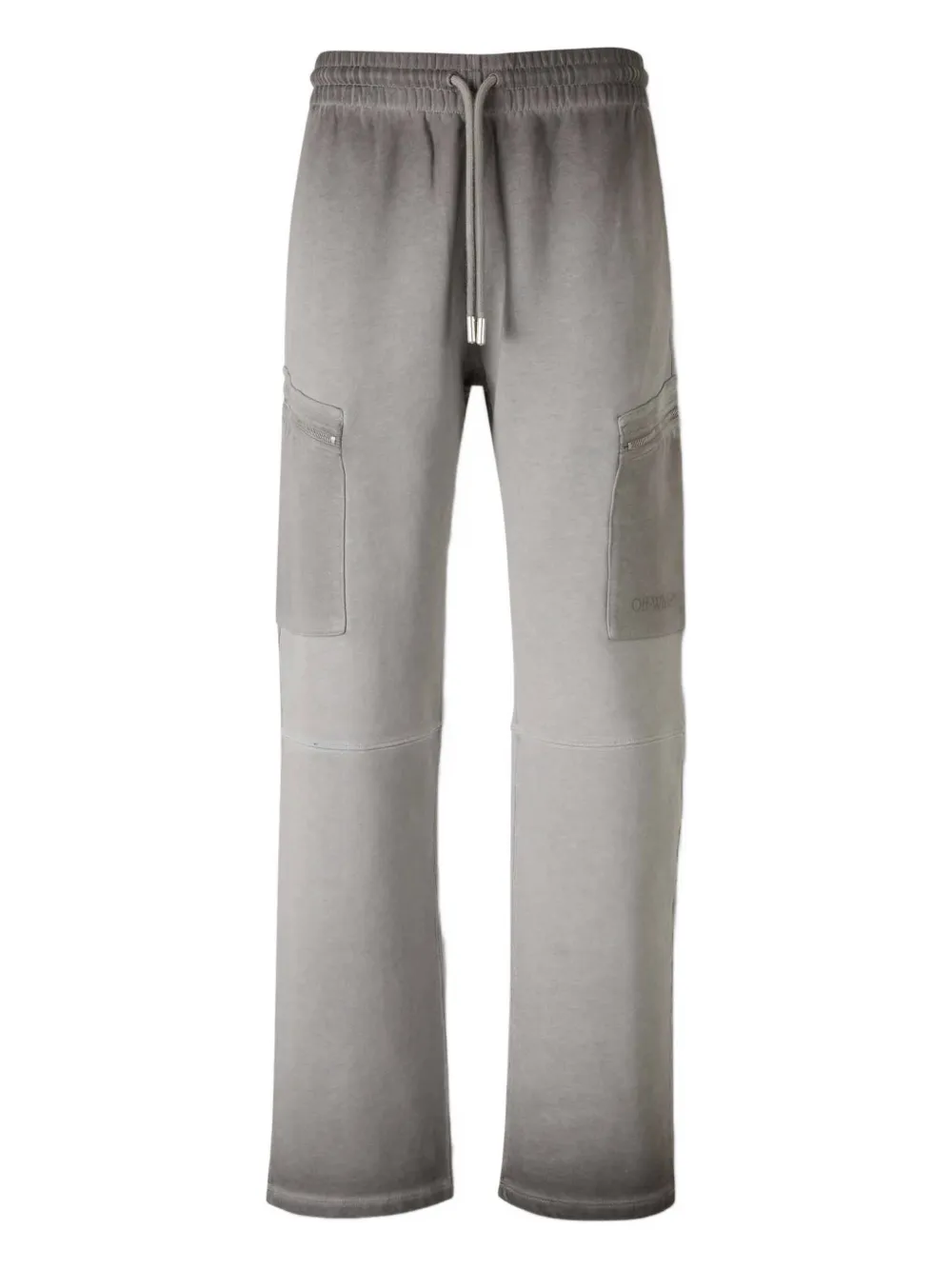 Off-White Zip-Pocket Logo Trousers | Grey | Image 1