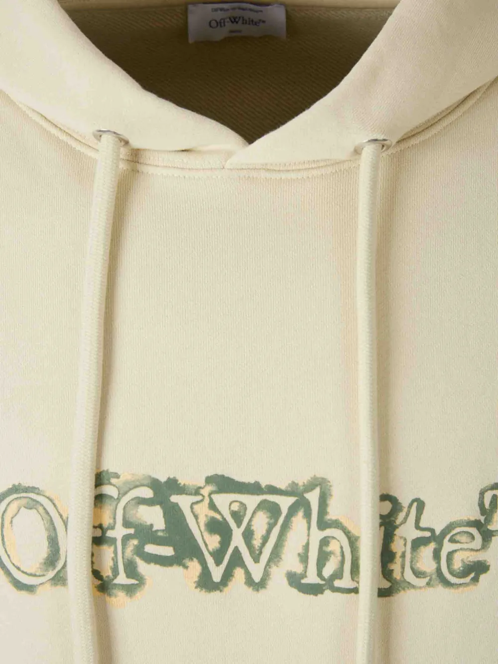 Off-White x Virgil Abloh hoodie met print Beige