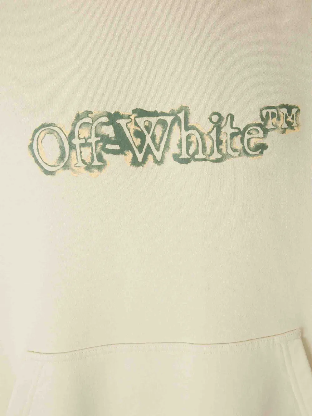 Off-White x Virgil Abloh hoodie met print Beige