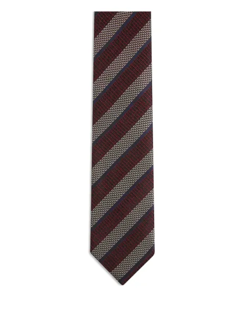 Zegna patterned silk tie