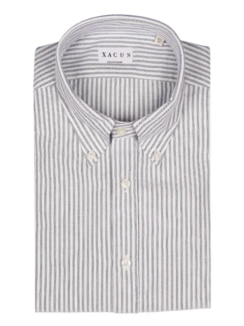Xacus striped-pattern shirt