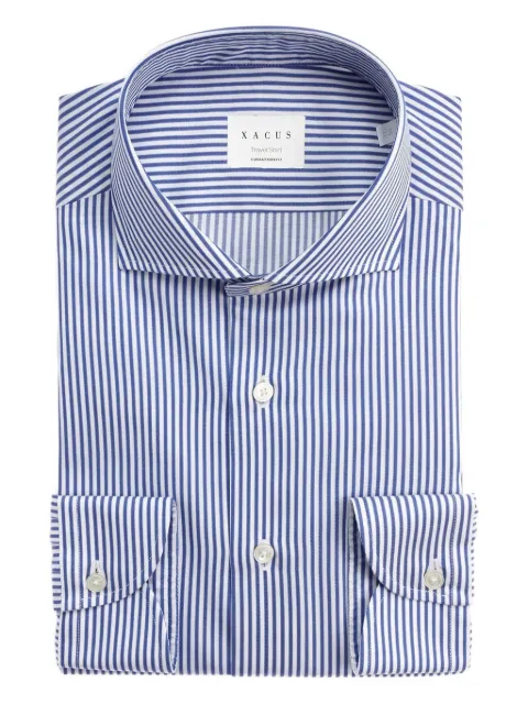 Xacus striped button shirt