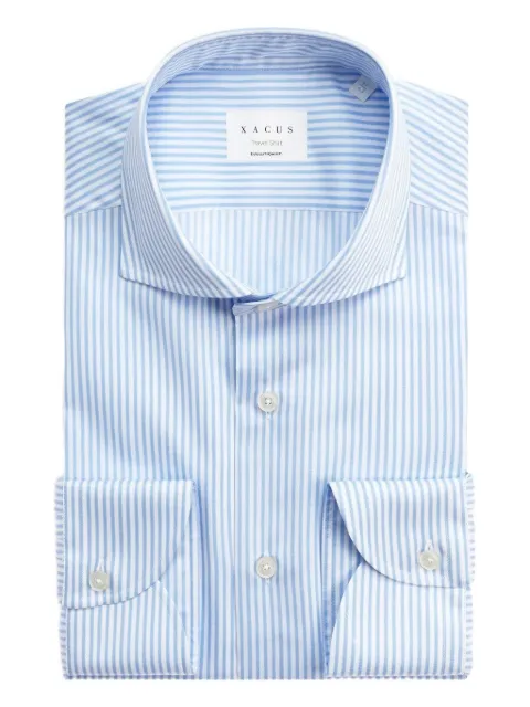Xacus striped button shirt
