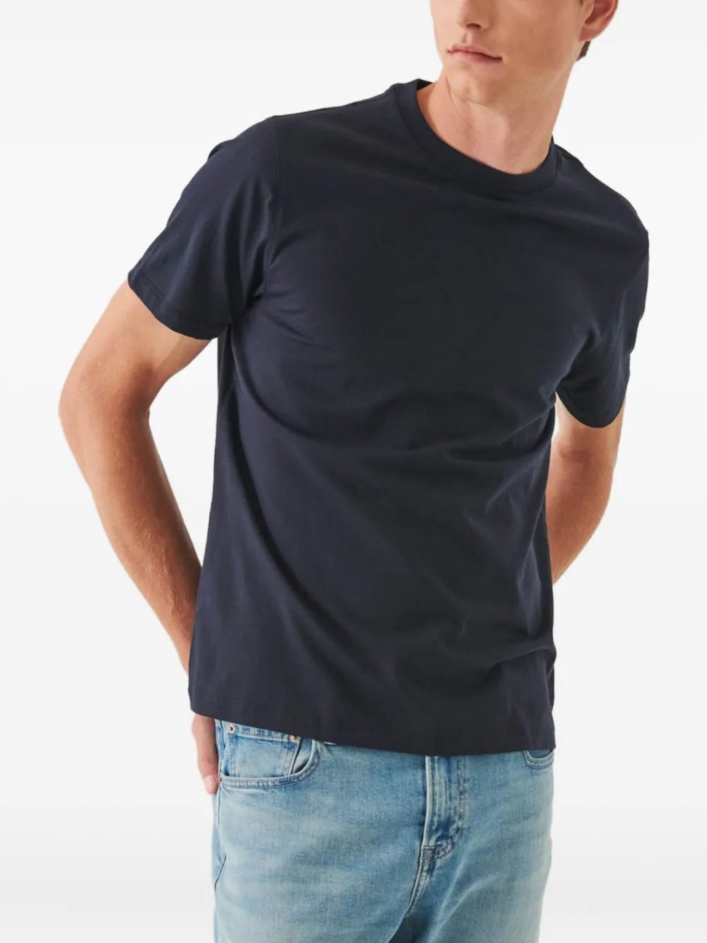 Patrick Assaraf Crew-neck T-shirt In Blue