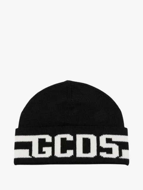 GCDS bonnet en laine à logo