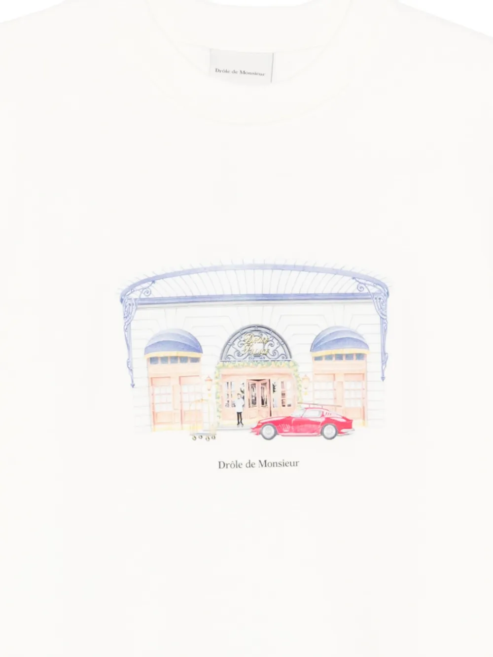 Drôle De Monsieur Sweater met print Wit