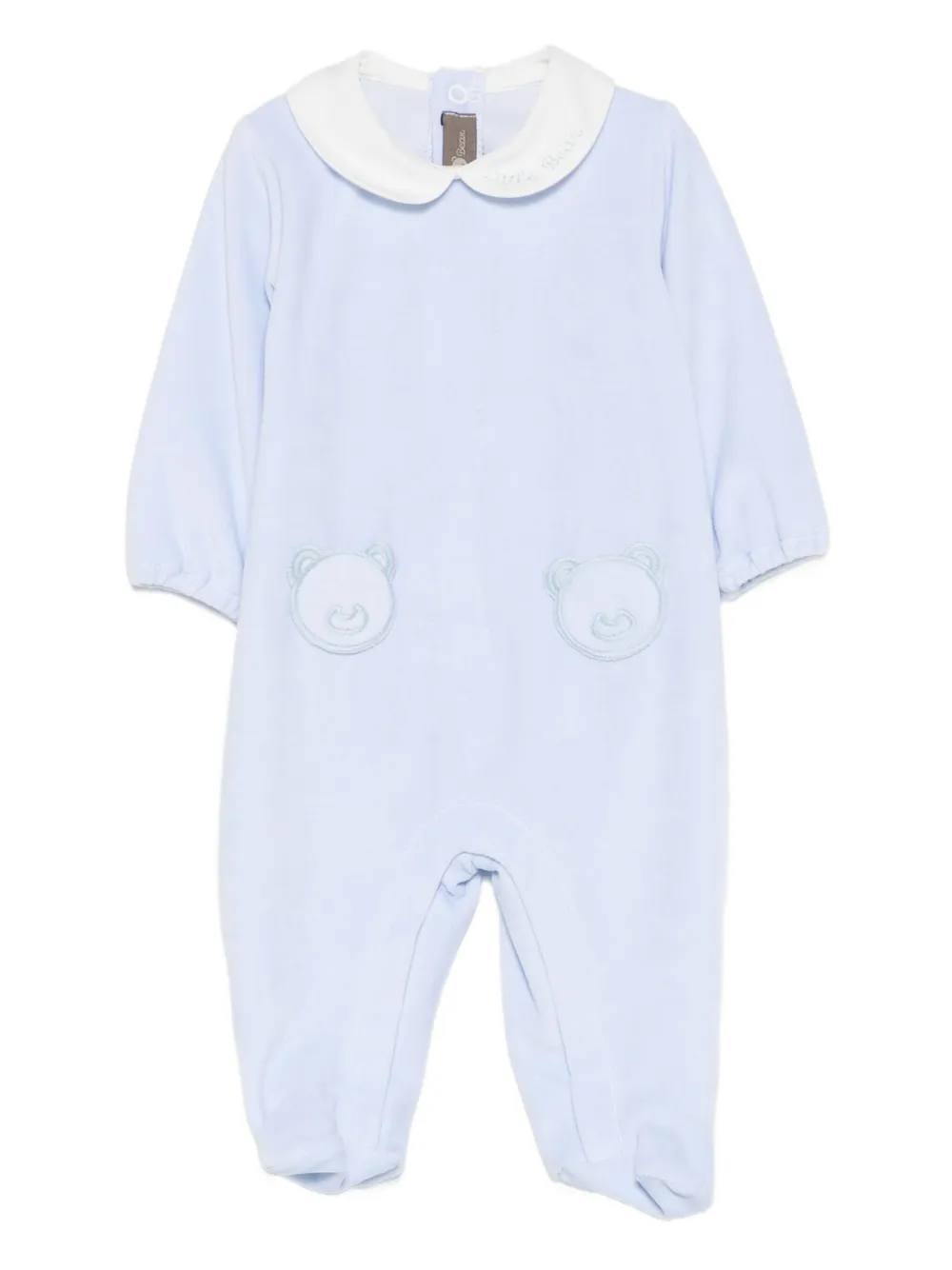 Little Bear メリノウール ベビーウェア - ブルー Little Bear メリノウール ベビーウェア - ブルー