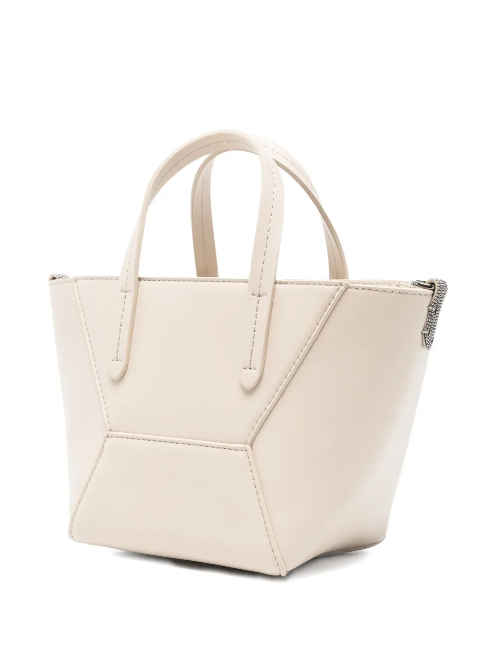 Brunello Cucinelli Leather Shoulder Bag In White