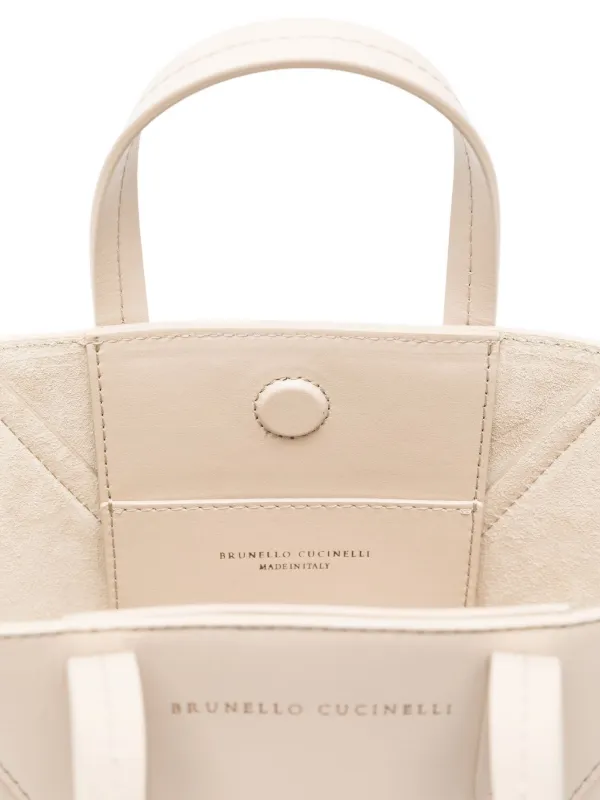 Brunello Cucinelli ショルダーバッグ Brunello Cucinelli レザーショルダーバッグ | ホワイト | FARFETCH JP