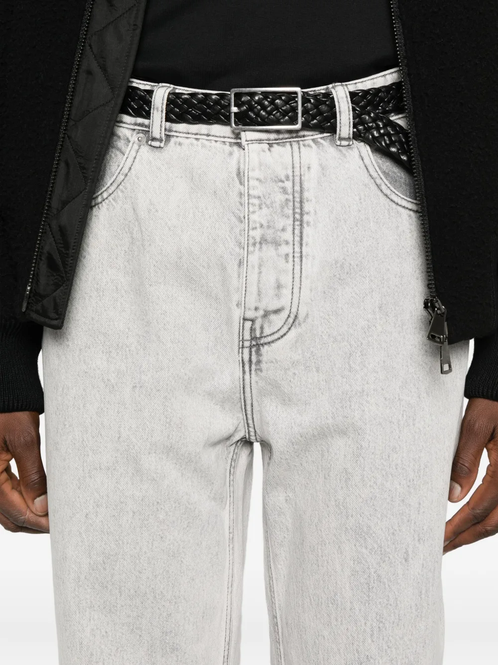 Drôle De Monsieur Five-pocket Jeans In Gray
