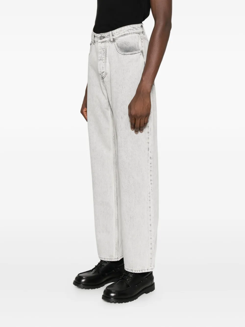 Drôle De Monsieur Five-pocket Jeans In Gray