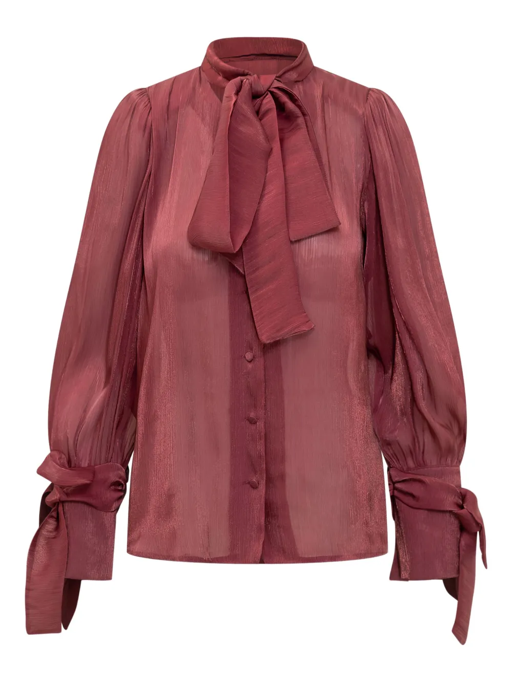 ACTUALEE camisa con moño en los puños | rojo | Image 1