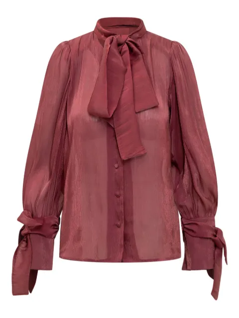 ACTUALEE tie cuff shirt