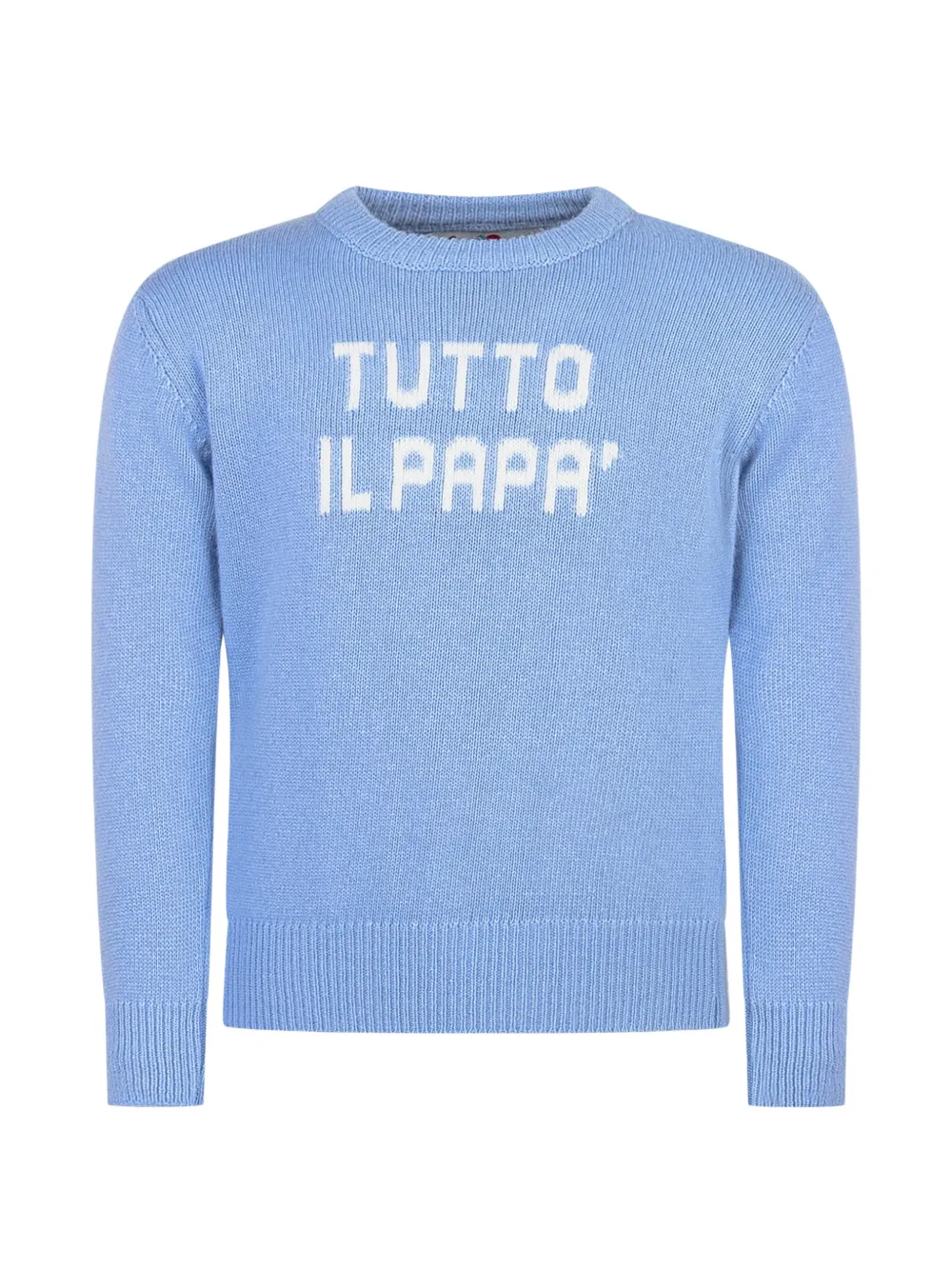MC2 Saint Barth Kids Douglas jacquard-knit sweater Blauw