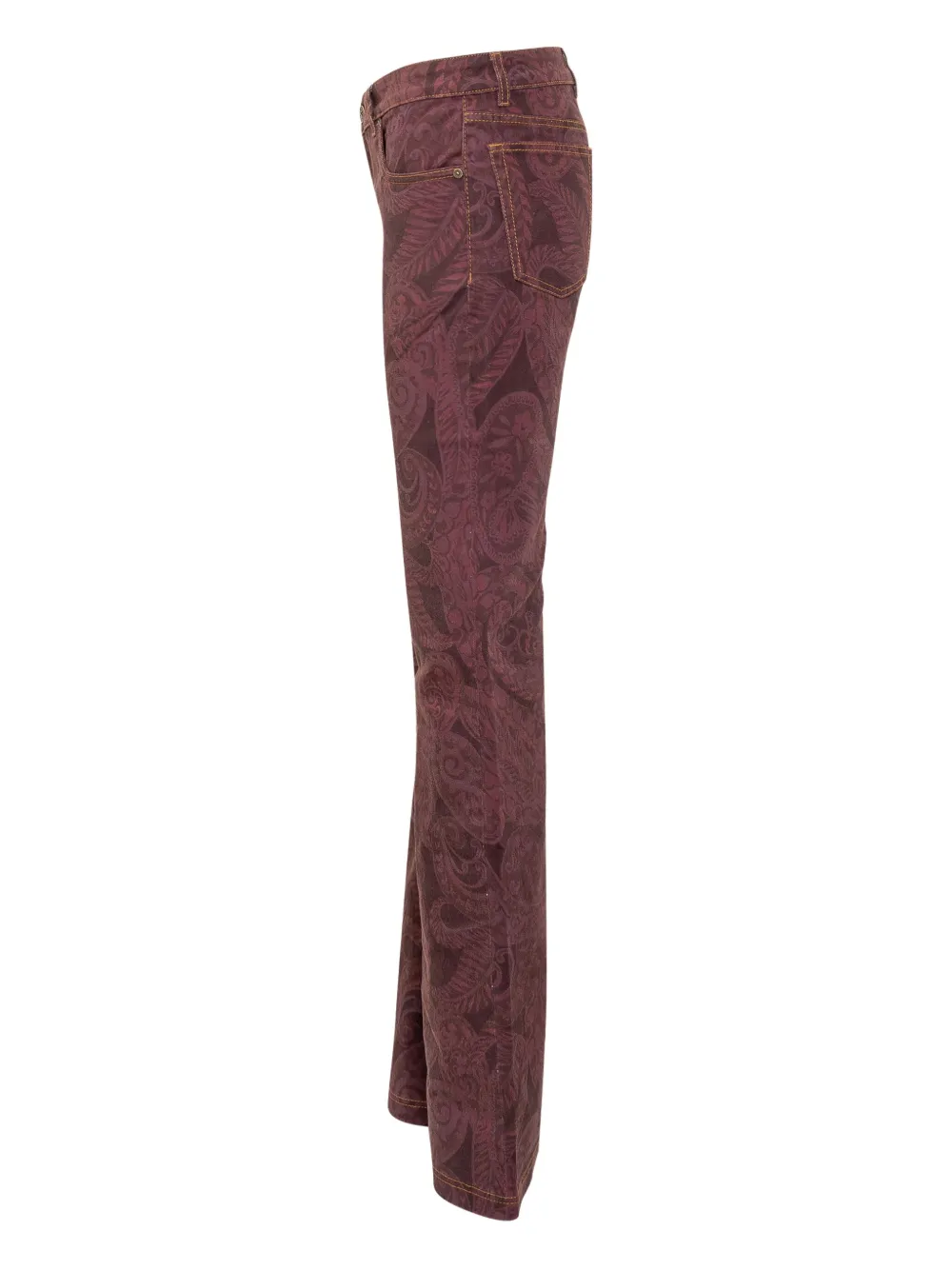 Etro Belt Loop Jeans In Brown