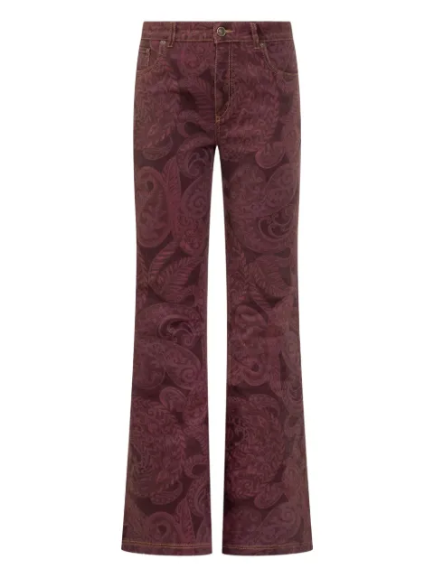 ETRO jeans con estampado de cachemira