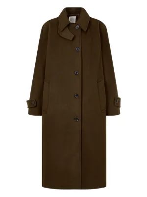 MM6 Maison Margiela チェック ダブルコート | ブラウン | FARFETCH JP