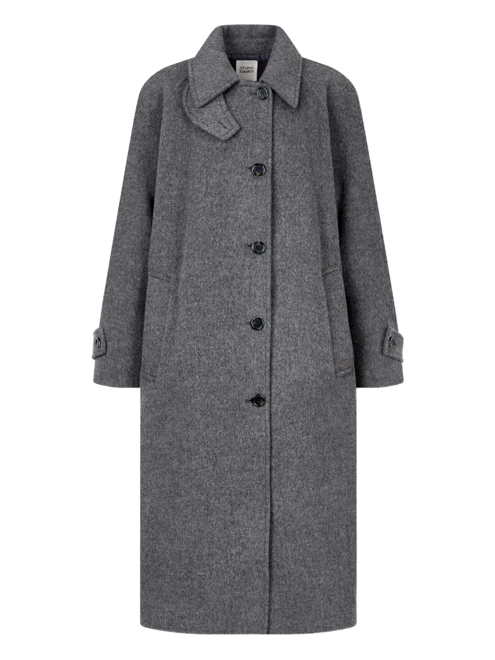 Studio Tomboy Single-breasted Coat In Gray