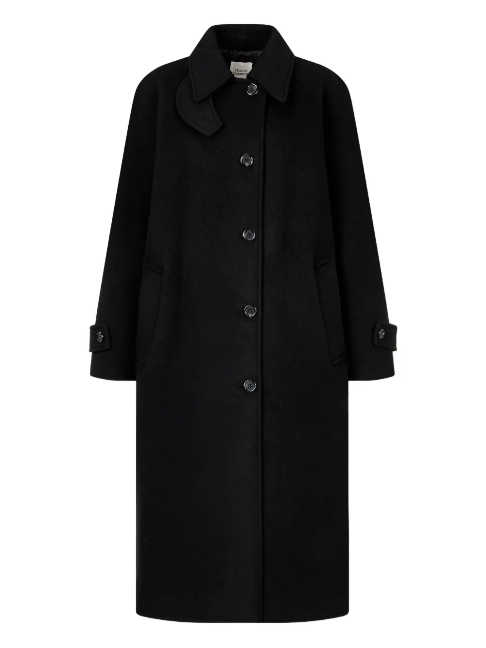 Studio Tomboy Single-breasted Coat In Black