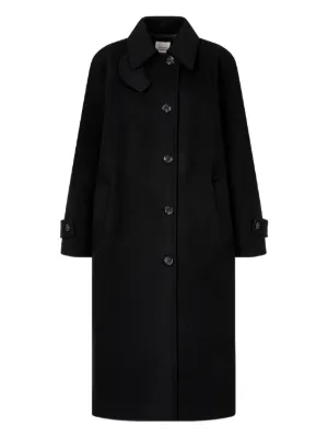 BCBG Max Azria Cotton Coat | Black | FARFETCH