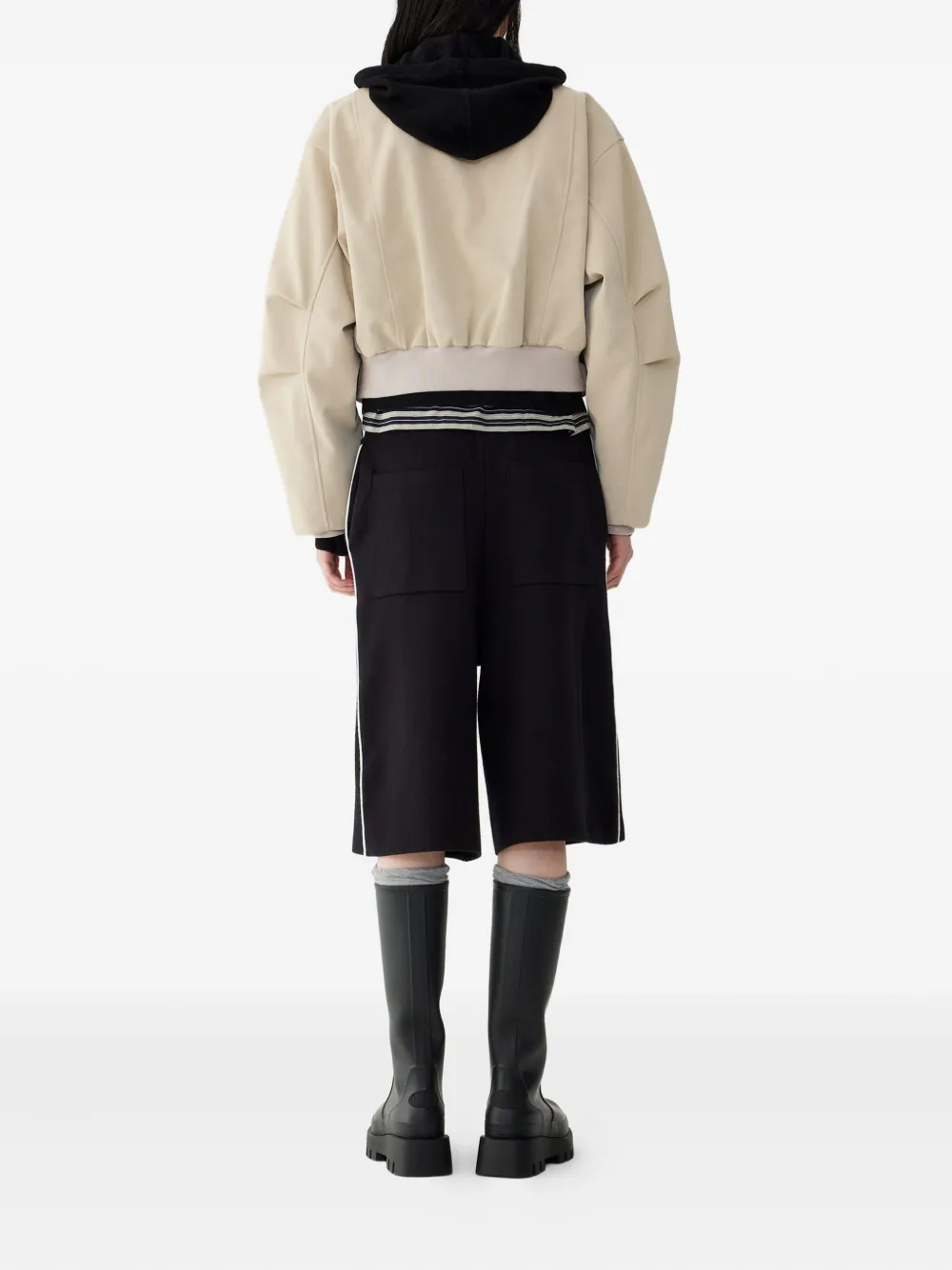 Studio Tomboy Cropped Jacket In Multi