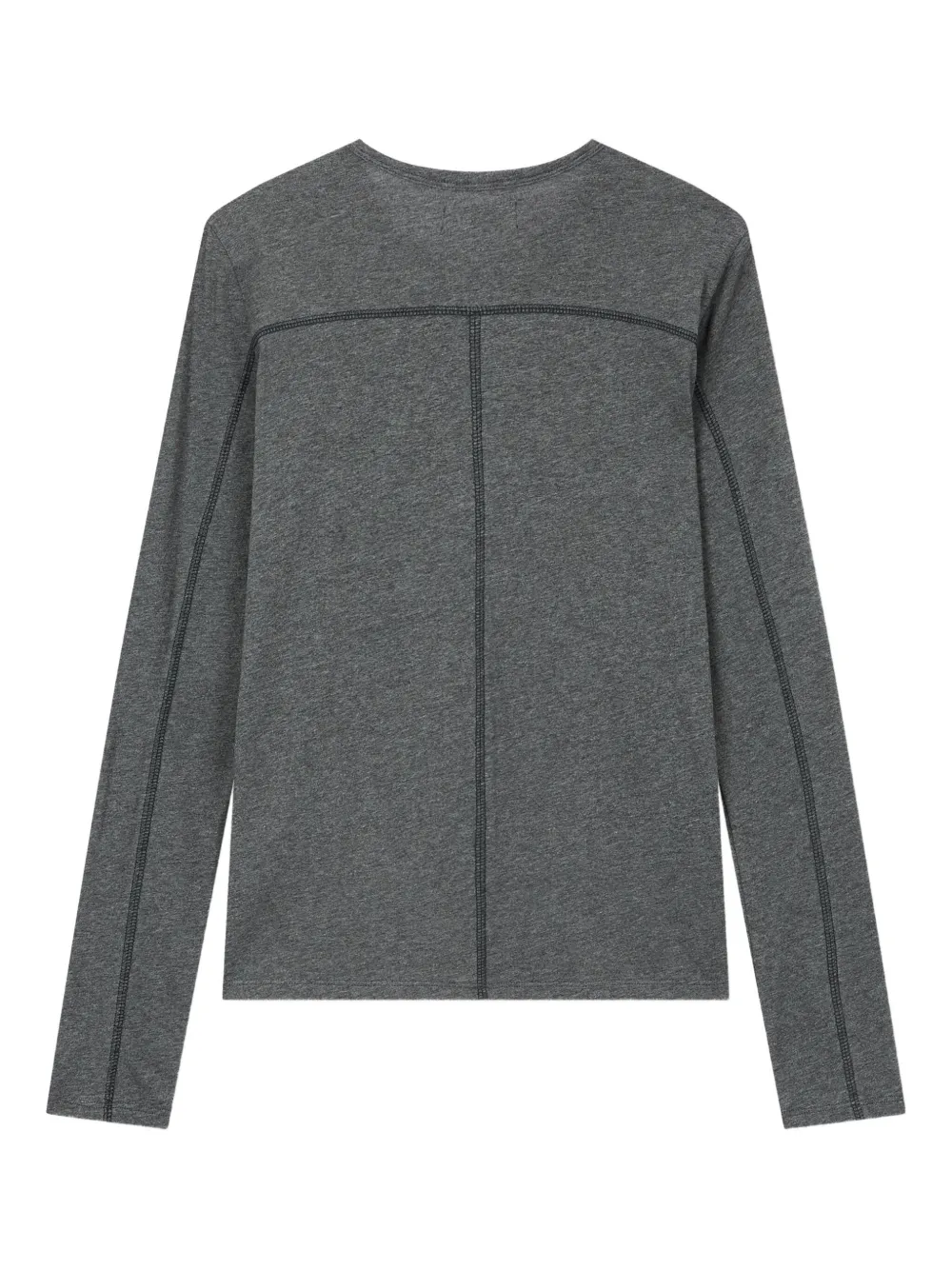 Studio Tomboy Stitch-detail Long-sleeve T-shirt In Gray