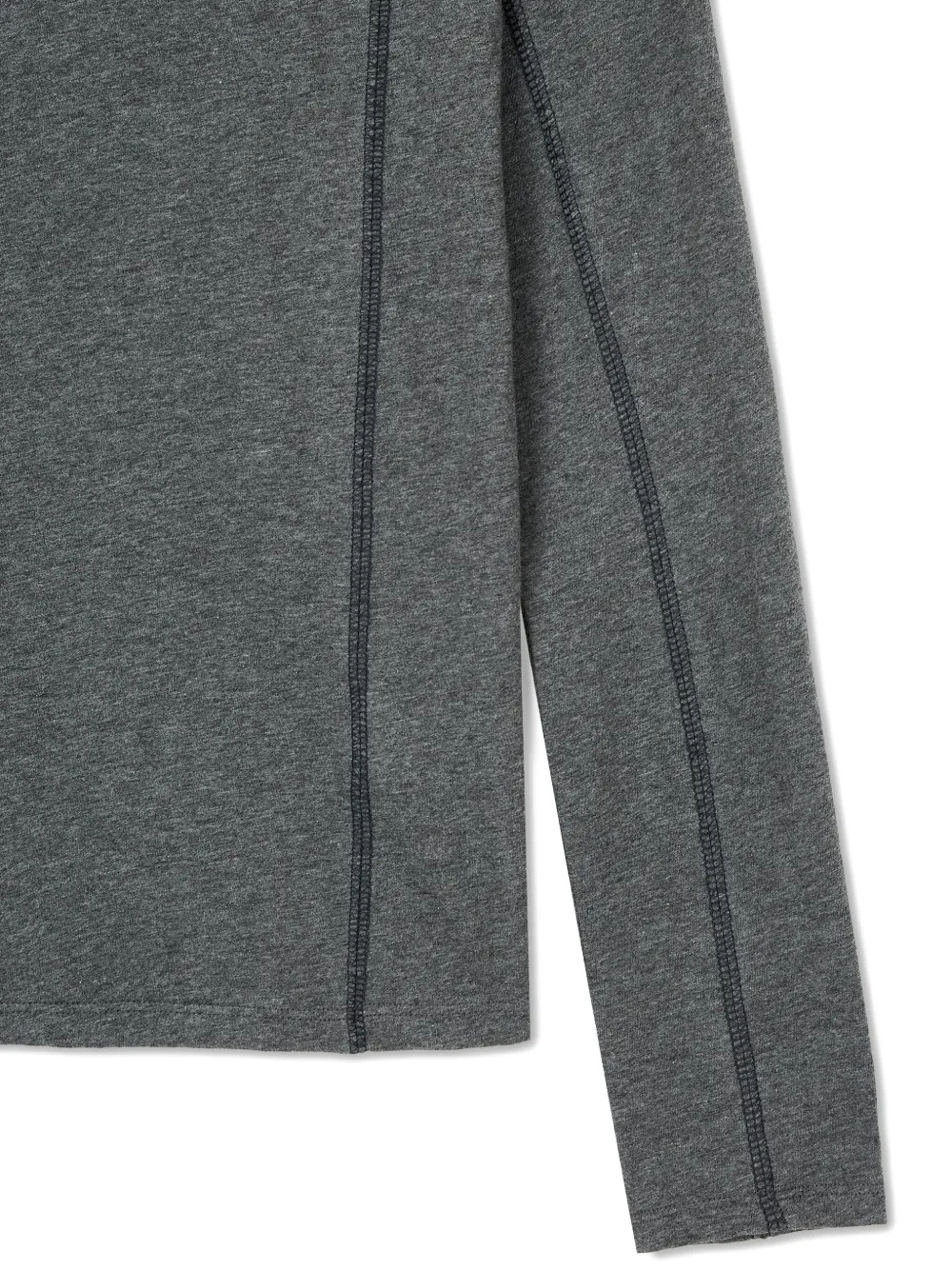 Studio Tomboy Stitch-detail Long-sleeve T-shirt In Gray