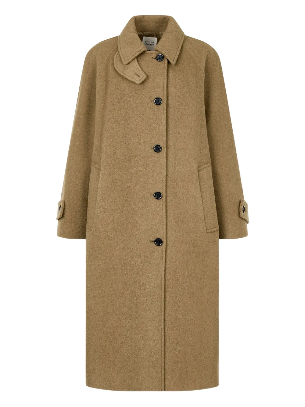 Studio Tomboy Single-breasted Coat In Neutral