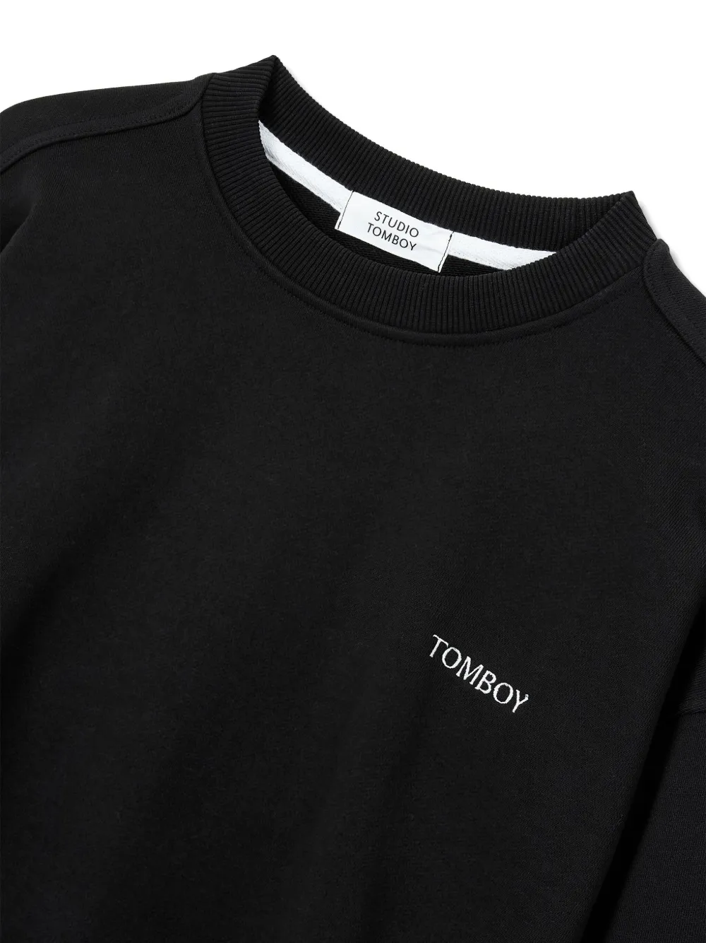 Studio Tomboy Logo-embroidered Sweatshirt In Black