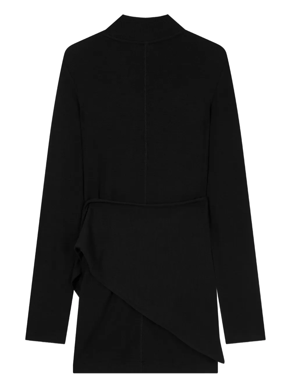 Studio Tomboy Scarf-layered T-shirt In Black