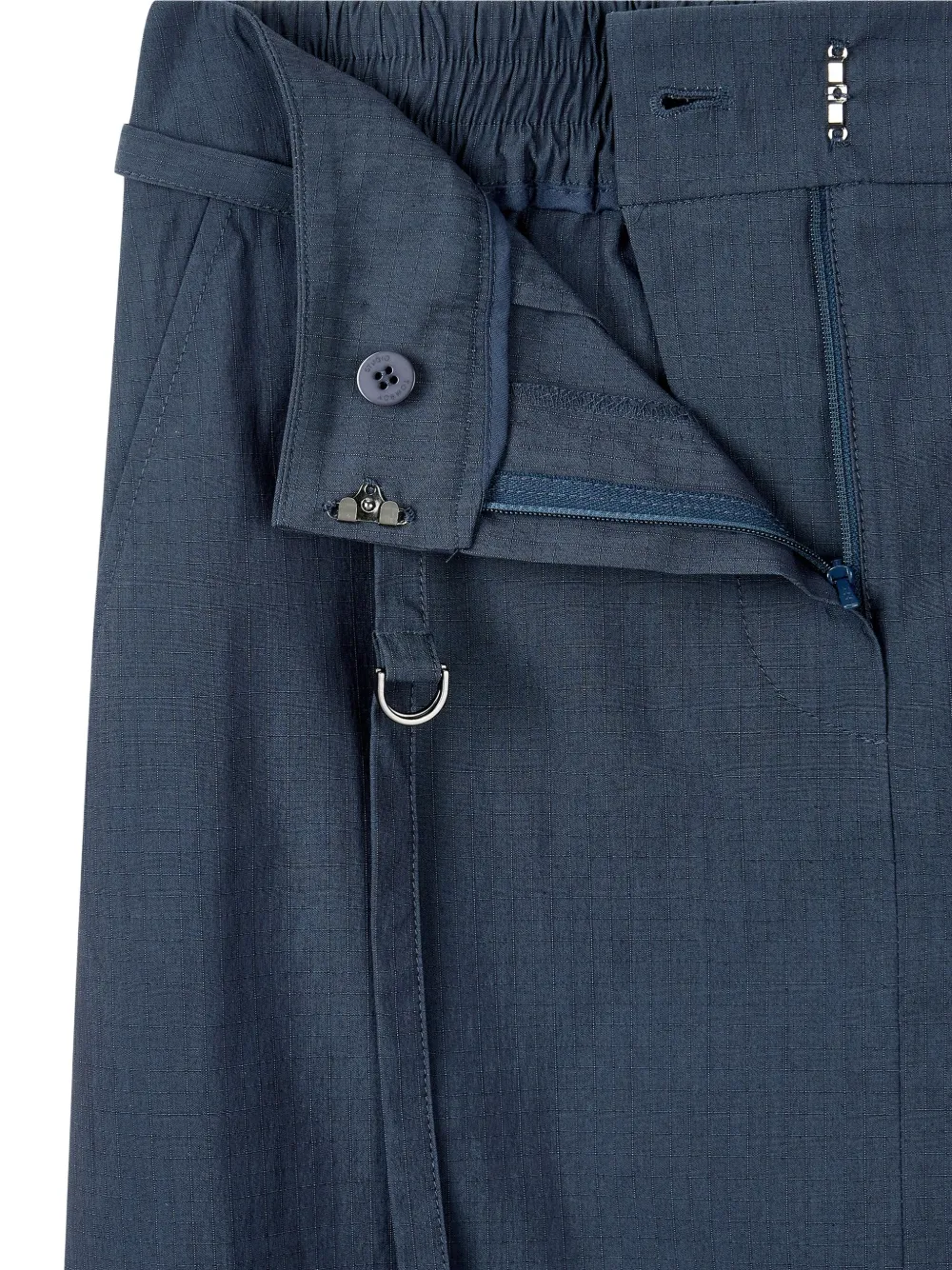 STUDIO TOMBOY Ripstop maxi-rok met ceintuur Blauw