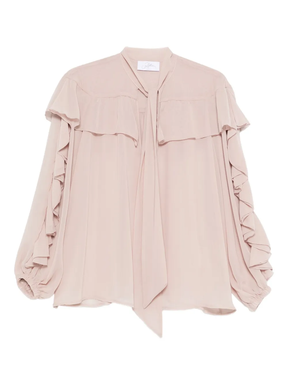 SO ALLURE ruffled blouse | Pink | Image 1