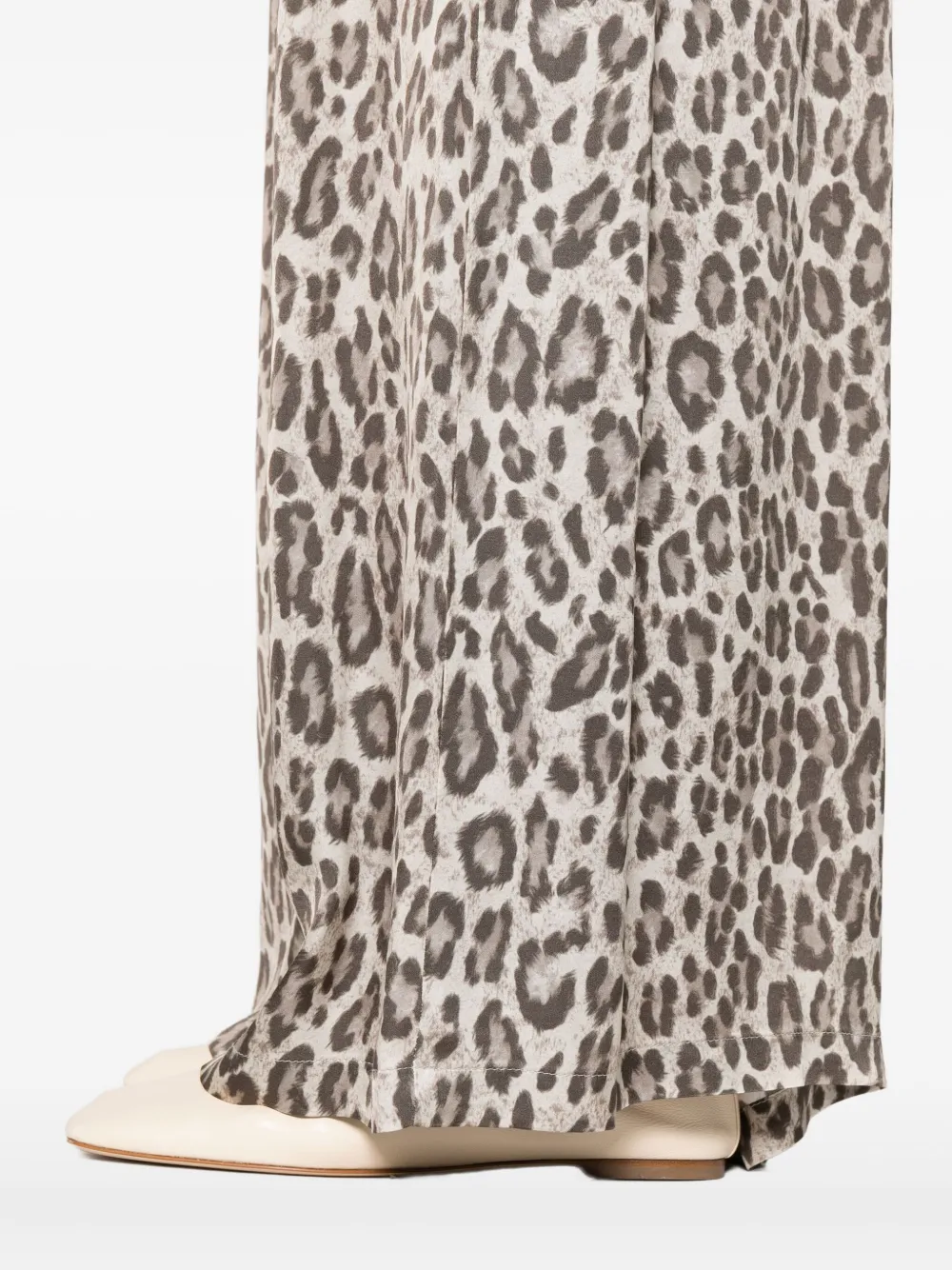 So Allure Animal-print Blouse In Brown