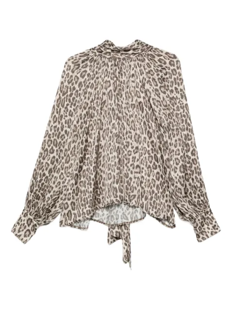 SO ALLURE animal-print blouse