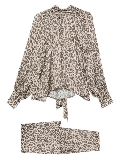 SO ALLURE animal-print blouse