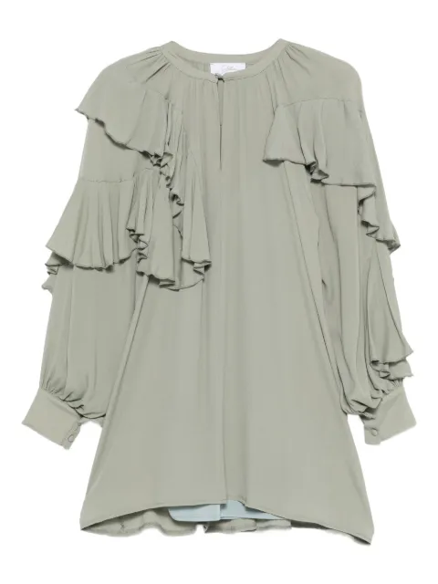 SO ALLURE vestido corto con volantes