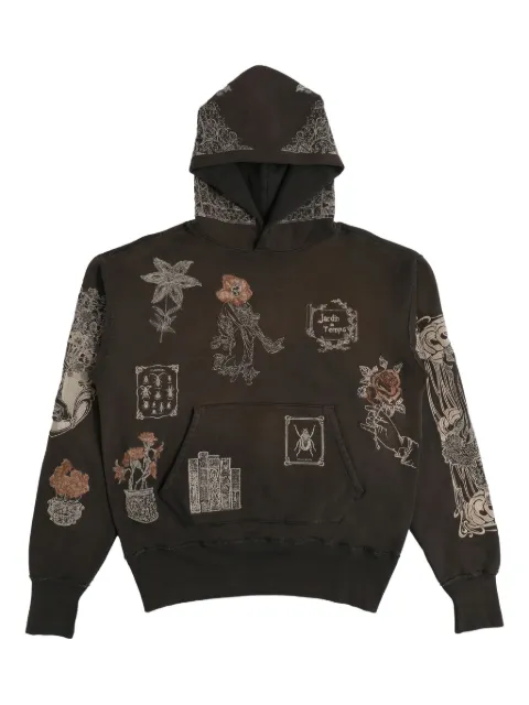 Samuel Zelig Jardin floral-embroidered hoodie