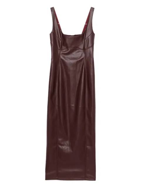 SO ALLURE faux-leather dress