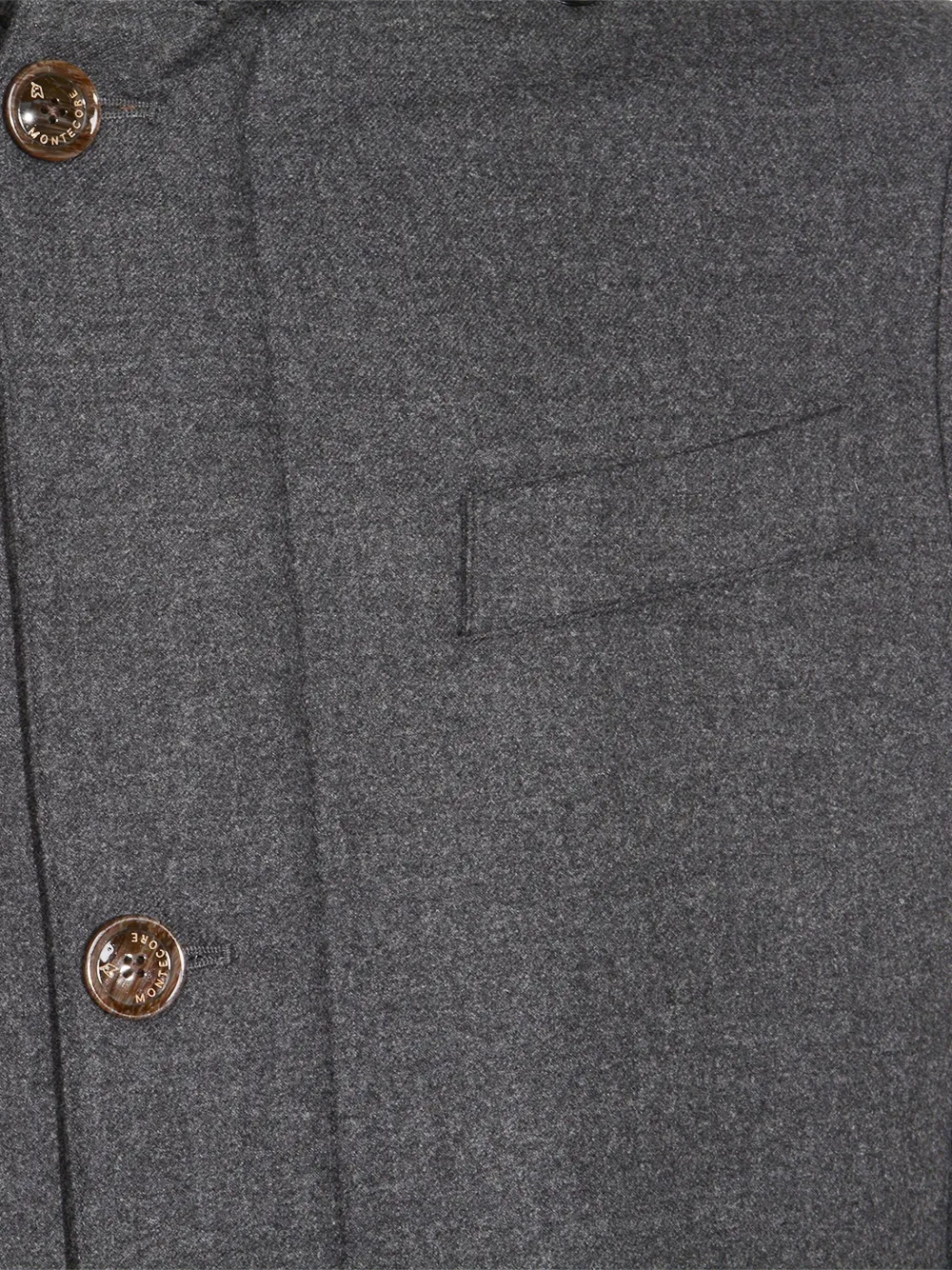 Montecore Jas met capuchon en knopen Grijs