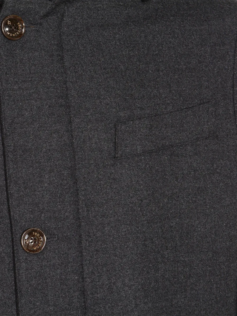 Montecore Jas met capuchon en knopen Grijs