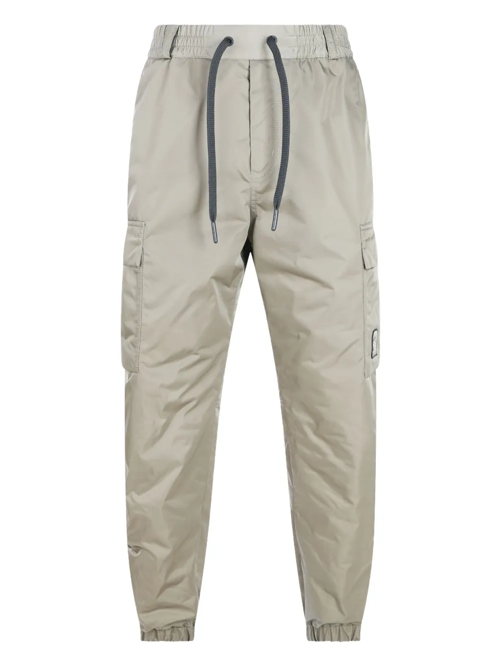 Moncler Drawstring Cargo Trousers In Gray