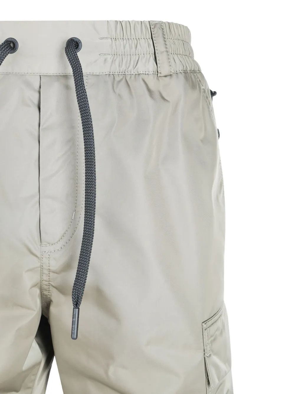 Moncler Drawstring Cargo Trousers In Gray